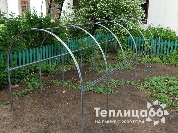 Парник Рада Компакт каркас 3,5х1,25х1,1 метра под пленку или агроткань разборный в коробке